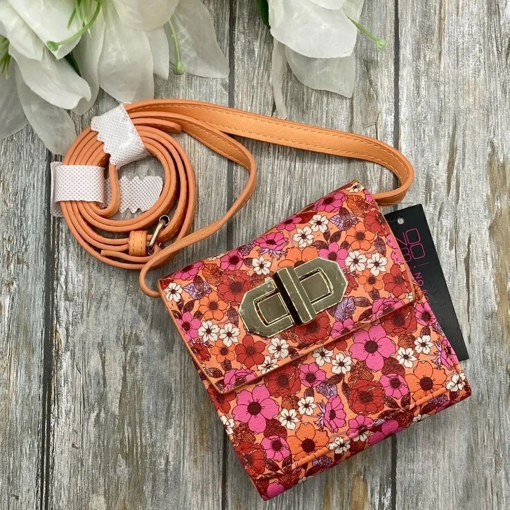 Women's Floral Wallet Crossbody Bag Purse